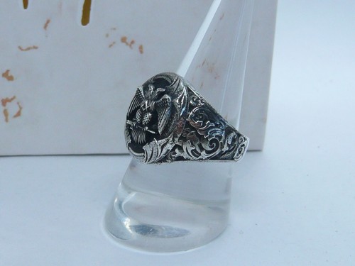 Anello massonico eagle - anello, argento