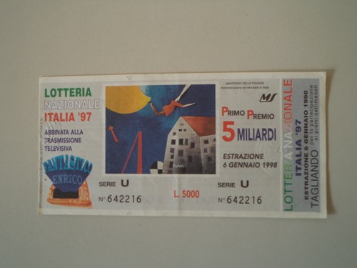 Biglietto della lotteria - della,
