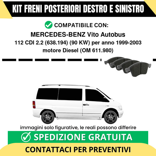 Pastiglie freno posteriori - pastiglie,