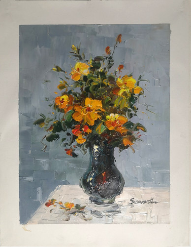 Quadro olio originale fatto - olio, a