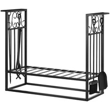 HOMCOM Portalegna in Acciaio