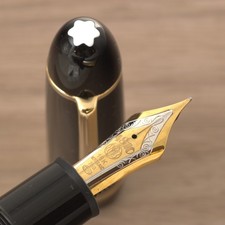 Near MINT! Vintage Rare Montblanc 149 18K F-M Nib 1990s Hemingway Feeder Tested