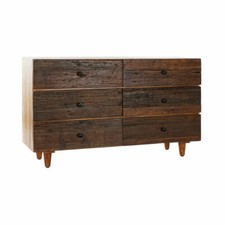 CASSETTIERA LEGNO RUSTICATA ETNICA COUNTRY CHIC ETNICA  cm 135 x 45H80 Mobili