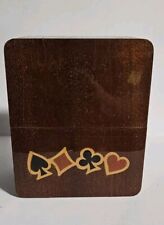 Box Carte Da Gioco In Legno Intarsio