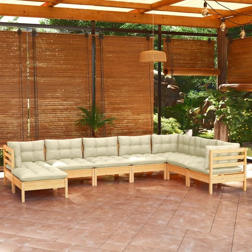Set divani legno pino - set, in