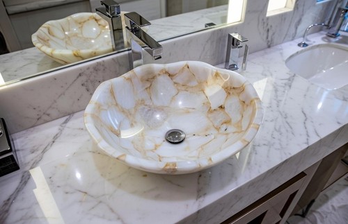 Lavabo con vaso agata - con,