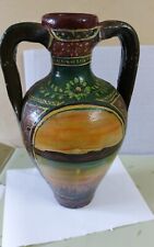 Anfora  Antica Quartara Siciliana Vintage in Terracotta Dipinta A Mano sicily