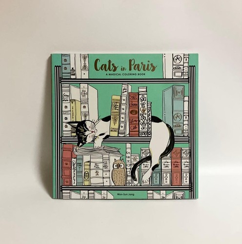 Cats paris coloring - in, book