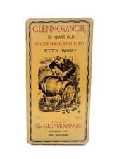 Scatola Latta Pubblicitaria Vuota Scotch Whisky Glenmorangie 10Years Old 24x12x6
