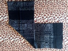 Sciarpa nera/grigia Roberto Cavalli
