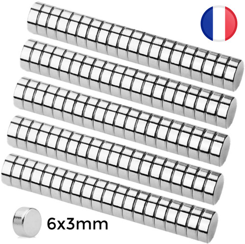 Lot aimant neodyme 6mm - , 3mm