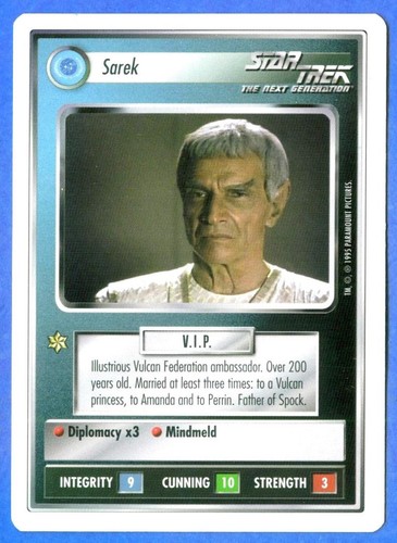 Star trek ccg sarek premier - sarek, (premier