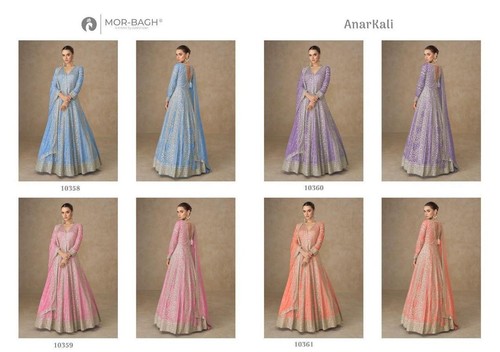 Abito anarkali ricamato - abito, di