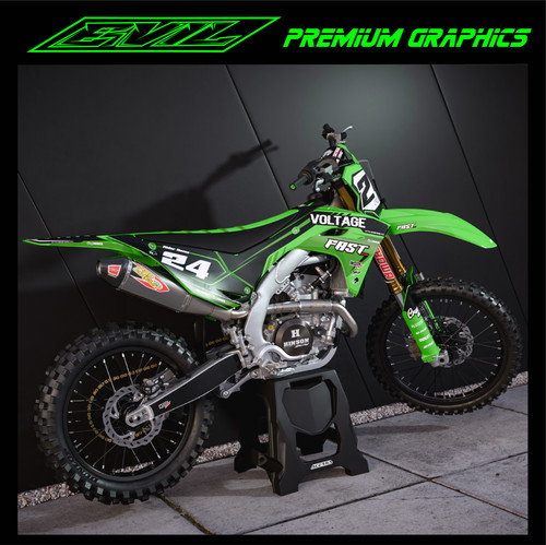 Kawasaki motocross grafica - motocross,