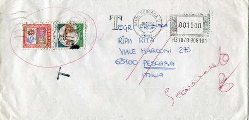 Busta affrancata alto - affrancata,