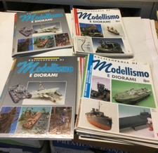 (L) enciclopedia di MODELLISMO E DIORAMI 2 volumi con 28 schede Hobby Work