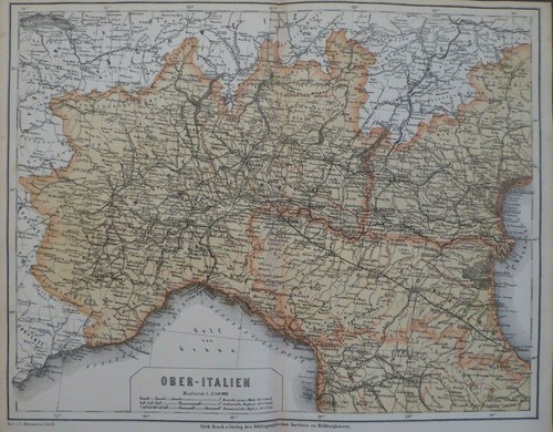 Mappa dell alto - -, italia