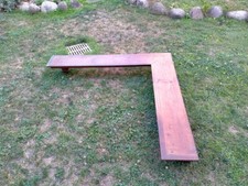 mensola da parete legno angolare noce 