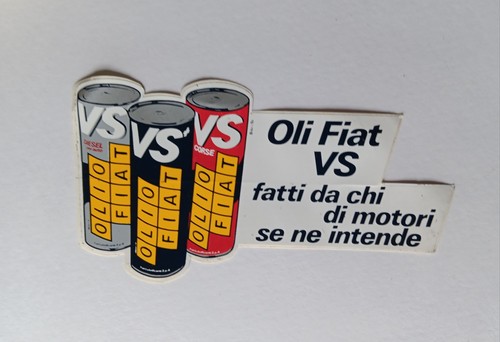 Adesivo vintage oli fiat - ,