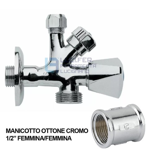 Doppio rubinetto con attacco - con,