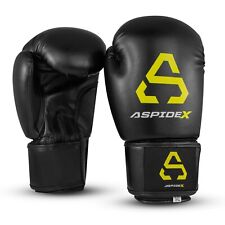 Guantoni Boxe Guanti Pugilato Guantoni Da Boxe Protettivi 10OZ 12Oz Nero Giallo 