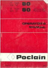 Poclain LY80 & LY80 Manuale