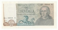 5000 LIRE COLOMBO II TIPO DECR