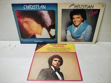 LOTTO 3 DISCHI VINILE LP 33 GIRI CHRISTIAN CANZONE ITALIANA CARA NOSTALGIA