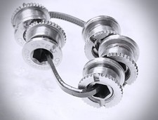 Viti guarnitura pista CAMPAGNOLO rari: "PATENT" crankset screws and bolts 5 pcs