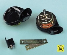 AVVISATORE ACUSTICO BITONALE ELETTROMAGNETICO Tromba Lampa  con istruzioni