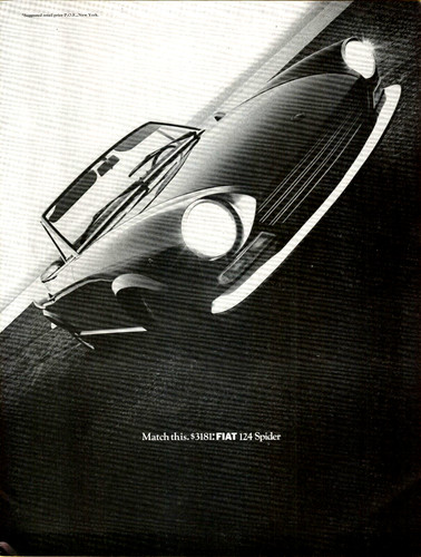 Pubblicità fiat 124 spider - pubblicità,