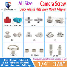 Vite fotocamera 1/4" 3/8" piastra sgancio rapido vite DSLR adattatore montaggio treppiede