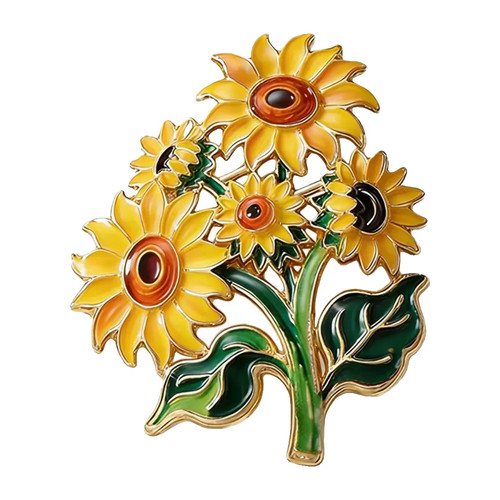 Spilla bouquet girasole - spilla,