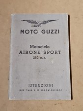 Moto Guzzi Airone Sport 250cc Manuale Di Istruzioni Uso Manutenzione Ristampa 