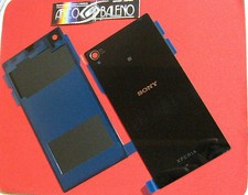 COVER POSTERIORE NERO per SONY XPERIA Z1 VETRO BATTERIA C6903 L39H RETRO BLACK