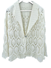 VINTAGE Handmade White Crochet