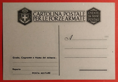 Cartolina postale per - le, forze
