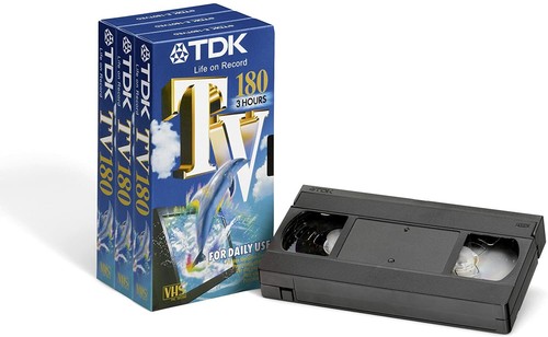 Tdk videocassette 180min - tdk, 3h