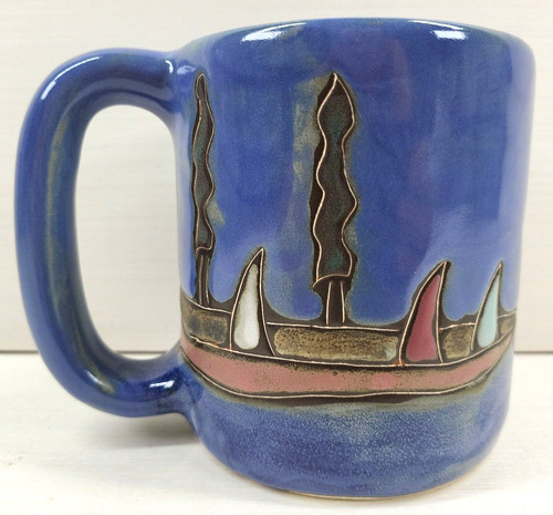 Mara design saliboats mug - design,