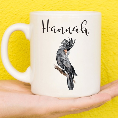 Personalised palm parrot mug - personalised,