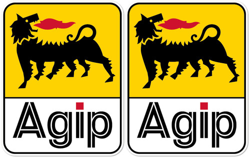 Coppia adesivi agip 105 - adesivi, 83