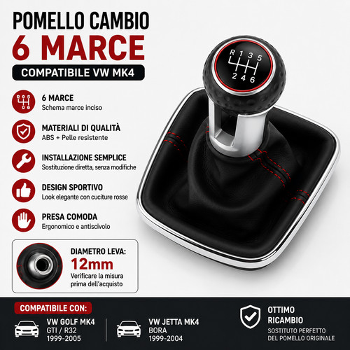 Pomello cambio marce golf - cambio, vw