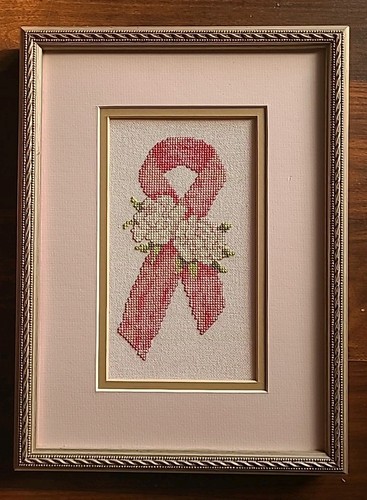 Needlepoint nastro rosa - needlepoint,