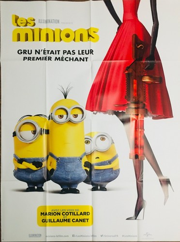 Affiche cinéma les minions - les,