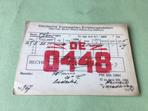 Vintage qsl radio - vintage,