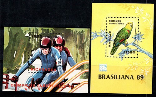 Nicaragua 1989 184 185 - 1989, bl.