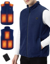 Gilet Riscaldato Uomo Con Power Bank 5V 10000Mah - Giubbotto Riscaldato Gilet Ri