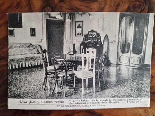Cartolina villa giusti - cartolina,