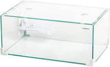 Tartarughiera in Vetro Con Coperchio E Isola per Tartarughe D'Acqua Tortuga, 40 