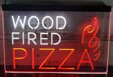 Insegna Neon Led Pizza a Legna